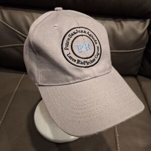 Puerto Rico Logo With City Names Embroidered Gray Hook And Loop Baseball Cap